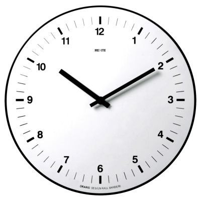 Orario Wanduhr Rexite Weiss mit Nummern